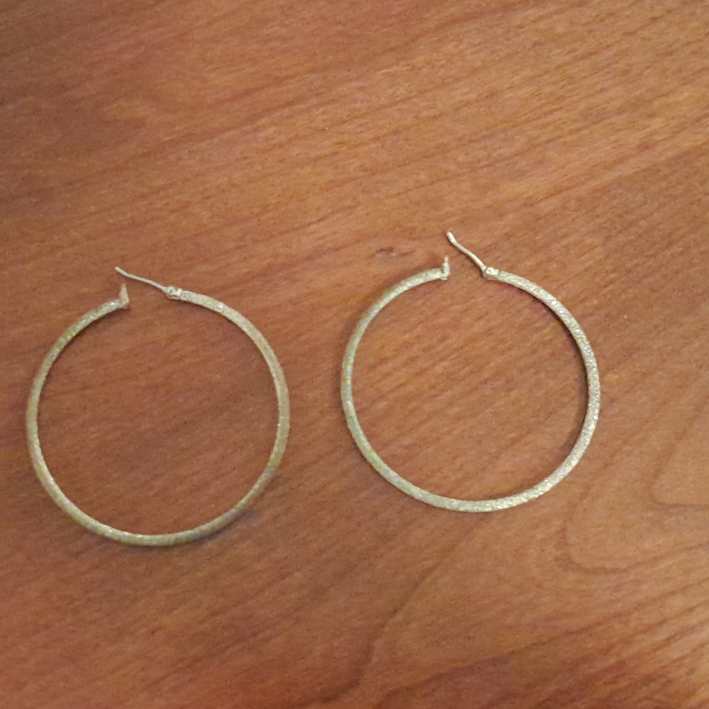 Silver Hoops